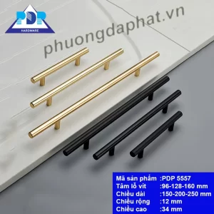 Chi tiết Tay Nắm Tủ Nhôm Tối Giản Hiện Đại PDP5557