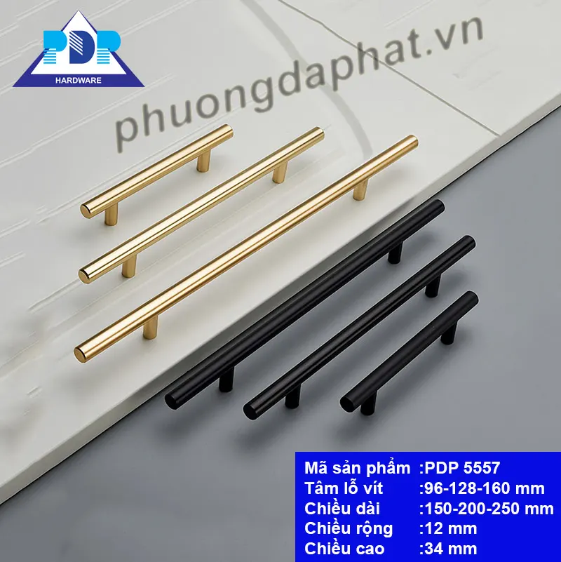 Tay Nắm Tủ Nhôm Tối Giản Hiện Đại PDP5557 Chi tiết Tay Nắm Tủ Nhôm Tối Giản Hiện Đại PDP5557