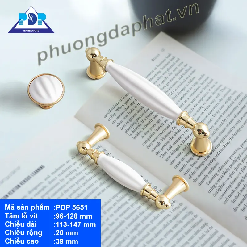 Tay Nắm Tủ Gốm Sứ PDP5651
