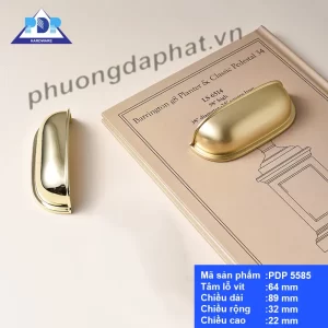 Chi tiết tay nắm tủ bán nguyệt PDP5585