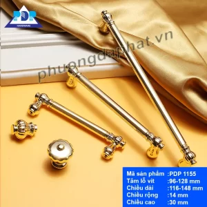 Tay Nắm Tủ Tân Cổ Điển Màu Vàng Bóng PDP1155