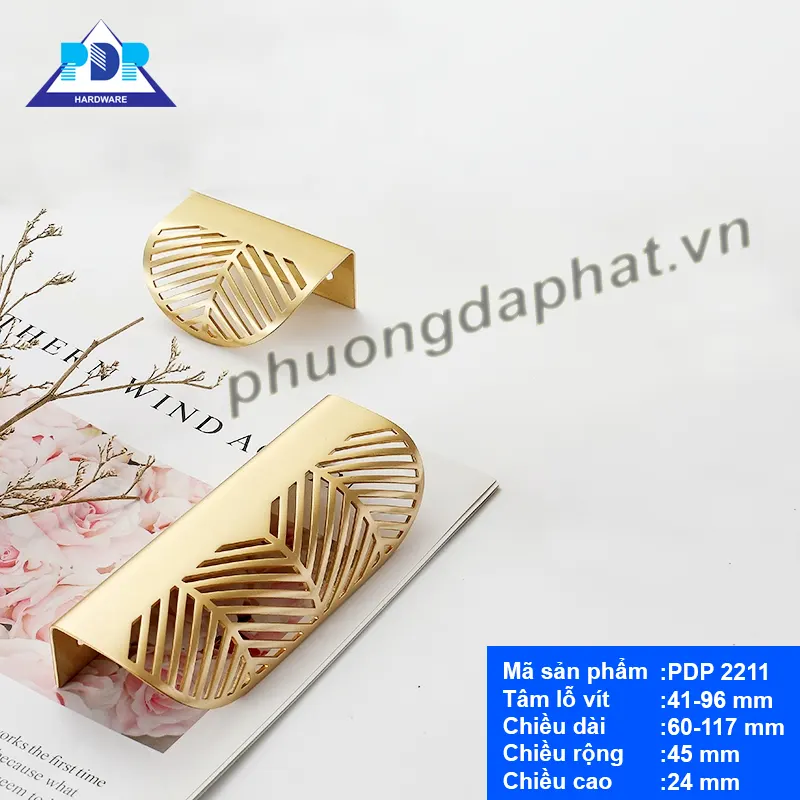 tay-nam-tu-bang-dong-thau-hinh-la-pdp2211 Tay Nắm Tủ Bằng Đồng Thau Hình Lá PDP2211-8