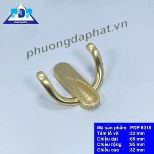 Móc treo tường hiện đại PDP6015 màu vàng mờ