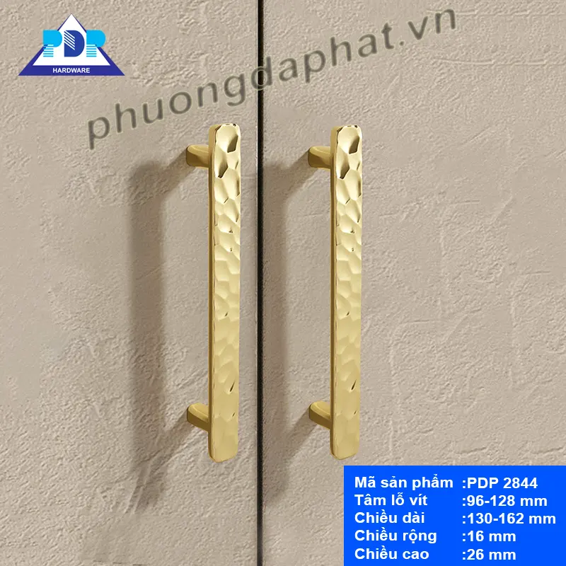 Tay Nắm Tủ Hiện Đại Màu Vàng Bóng PDP2844-5