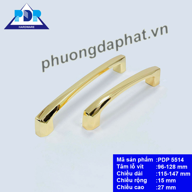 Tay Nắm Tủ mang phong cách hiện đại cùng dáng vẻ đơn giản và màu vàng sang trọng sẽ làm tăng giá trị phẩm chất cho nội thất.