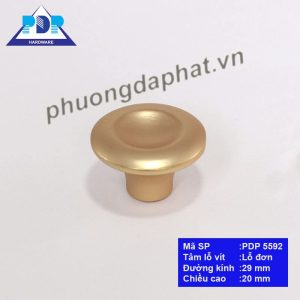 Núm Tủ Hợp Kim Kẽm với màu vàng ngọc trai tạo hiệu ứng bắt mắt