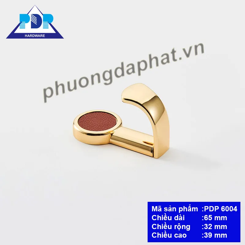 Bề mặt lớp mạ móc treo quần áo PDP6004 màu vàng bóng