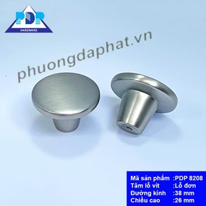 Núm Tay Nắm Tủ Cao Cấp  với mặt tròn nhẵn dễ dàng lắp đặt lau chùi
