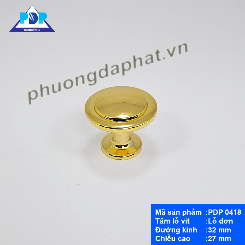 Núm Tủ Hiện Đại với mặt tròn nhẵn kèm đường viền xung quanh tạo hiệu ứng bắt mắt