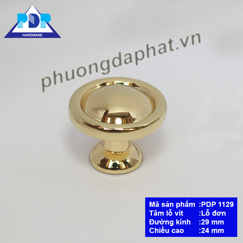 Núm Tay Nắm Tủ Hiện Đại với mặt tròn nhẵn kèm đường viền xung quanh tạo hiệu ứng bắt mắt