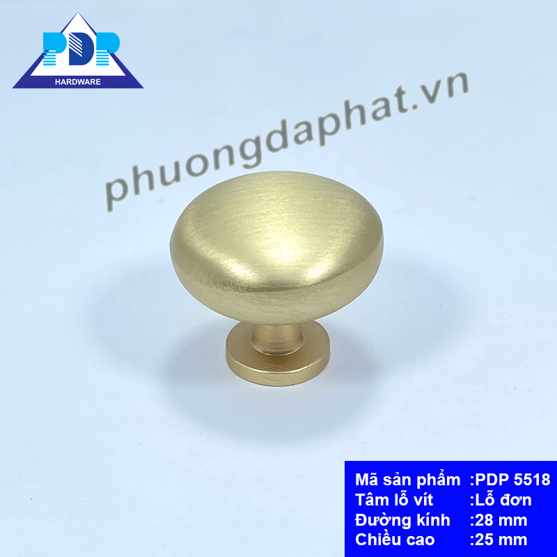 Núm Tay NắmTủ Hiện Đại với bề mặt tròn nhẵn
