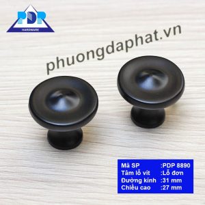 Núm tay nắm tủ màu đen mờ PDP8890
