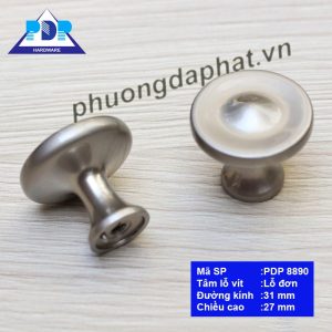 Núm tay nắm tủ màu bạc PDP8890