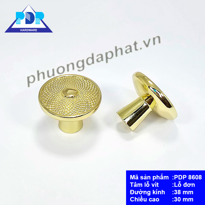 Núm Tay Nắm Tủ với mặt trước tay nắm được tích hợp cách điệu bông hoa rất trang nhã