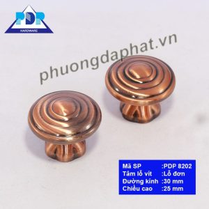 Núm kéo tủ cổ điển màu đồng cổ PDP8202