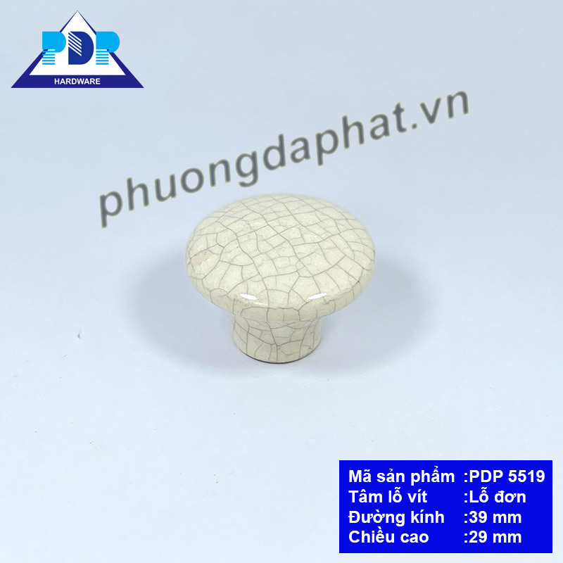 Núm Tủ Gốm Sứ  với chất liệu gốm sứ cùng bề mặt tròn nhẵn dễ dàng lắp đặt lau chùi