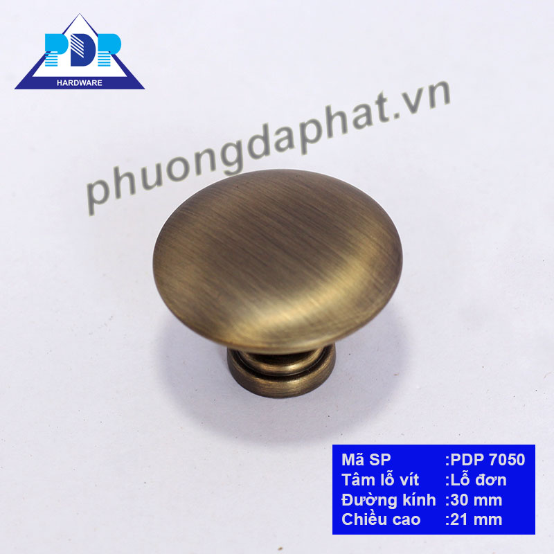 Núm Tủ Hợp Kim Kẽm với mặt tròn nhẵn tạo hiệu ứng bắt mắt