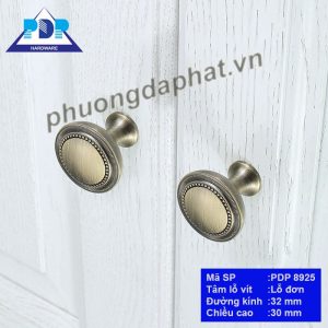 Tay nắm tủ tròn màu rêu mờ PDP8925