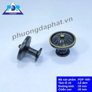 Núm Tủ Hợp Kim Kẽm ấn tượng về diện mạo khi được bao phủ lớp viền màu vàng xung quanh tay nắm cùng màu đen chủ đạo pha trộn nét cổ điển và hiện đại.