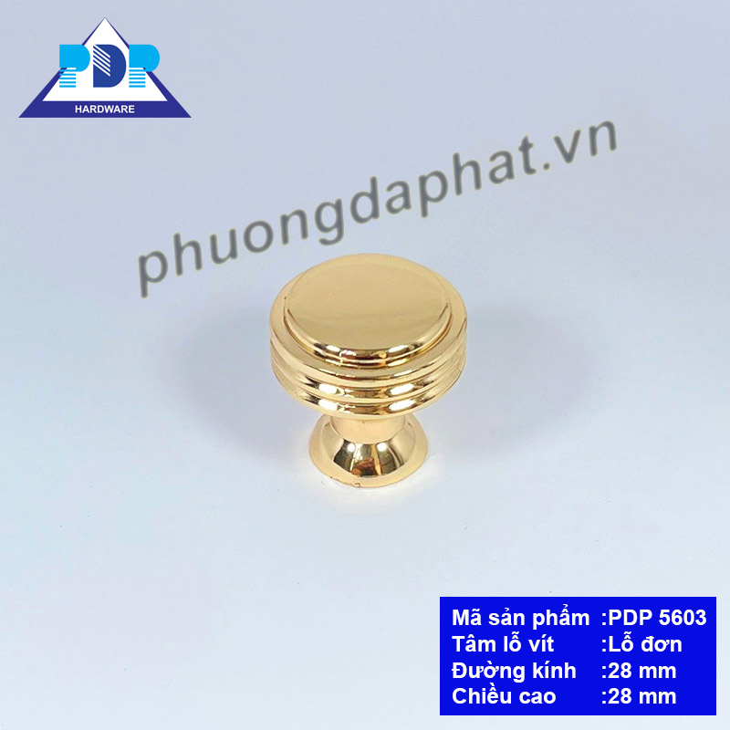 Núm Tủ Phong Cách Châu Âuvới mặt tròn nhẵn kèm đường viền xung quanh tạo hiệu ứng bắt mắt