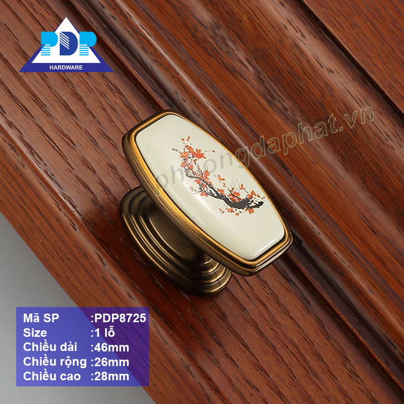 Núm Tủ với họa tiết hoa được khắc họa trên nền chất liệu sứ rất trang nhã và duyên dáng