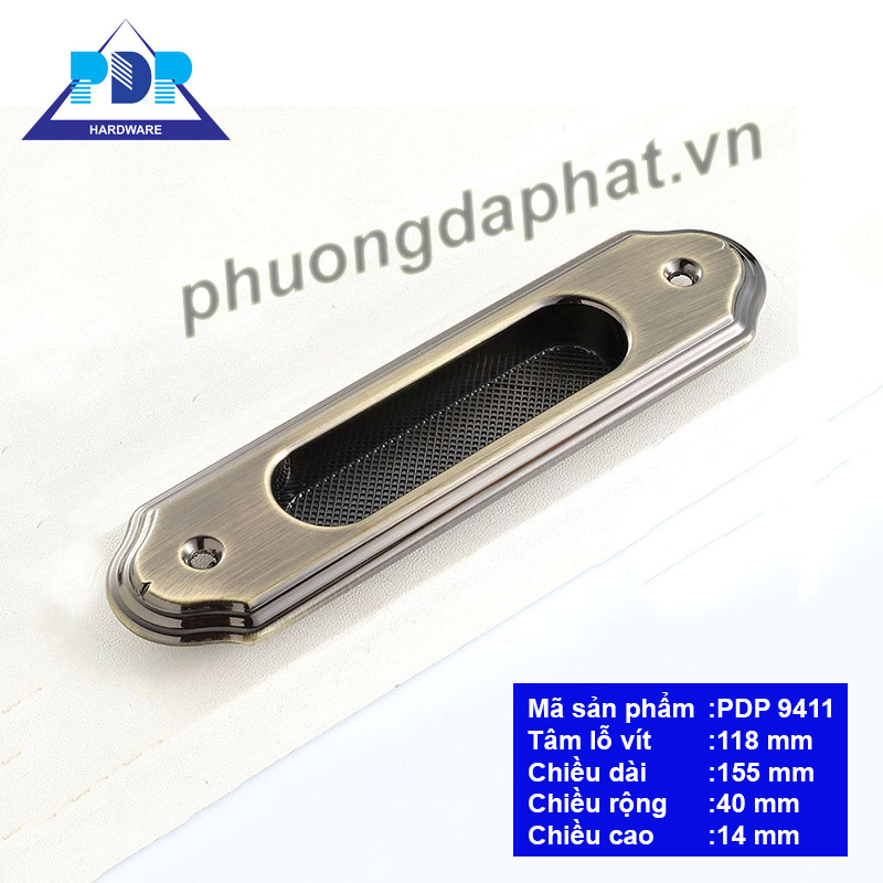 Tay Nắm Âm Cửa Lùa có chi tiết đẹp mắt được chế tác công phu với những đường cong bắt mắt