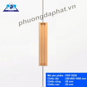 Tay nắm âm tủ áo màu vàng mờ PDP5529