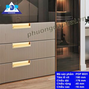 Tay Nắm Âm Hiện Đại với thiết kế rất độc đáo cùng màu vàng xước rất trang nhã duyên dáng tạo điểm nhấn vượt trội.