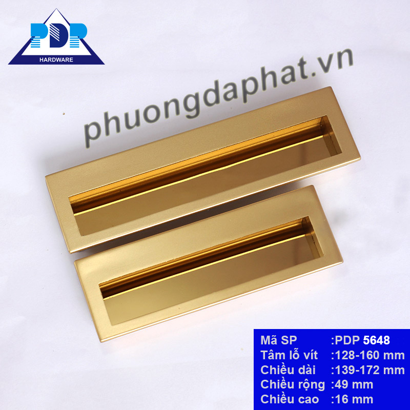 Tay Nắm Âm Tủ hình chữ nhật cắt rãnh vuông hai đầu tạo chiều sâu cho tủ