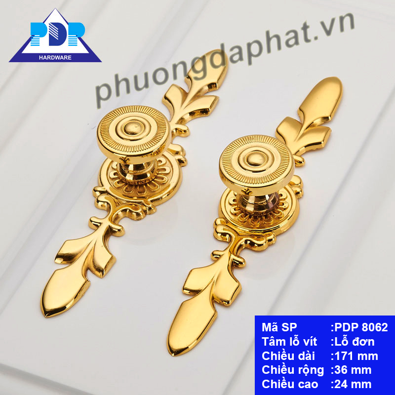Tay Nắm Cửa Tủ mang phong cách tân cổ điển với kết thúc núm độc đáo cùng màu vàng sang trọng tạo điểm nhấn vượt trội.
