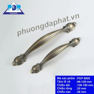 Tay nắm tủ tân cổ điển màu rêu mờ PDP8855