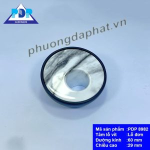 Tay Nắm Cửa Tủ với hiệu ứng vân đá ngay trung tâm tay tủ