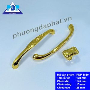 Tay Nắm Tủ Hiện Đại rất quyến rũ qua những đường cong tinh tế cùng màu vàng bóng