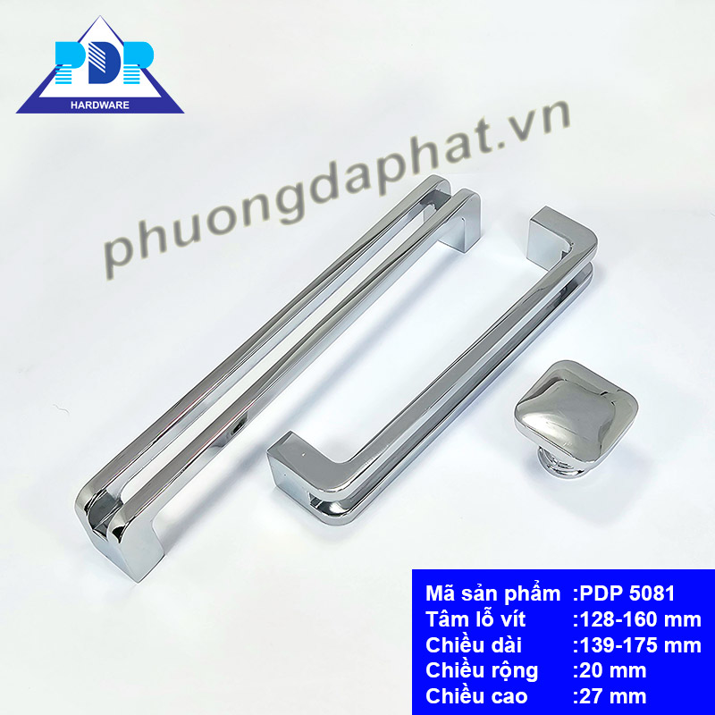 Tay Nắm Hiện Đại mang dáng vẻ đơn giản hiện đại với màu crom bóng
