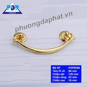 Tay nắm ngăn kéo màu vàng bóng PDP8298