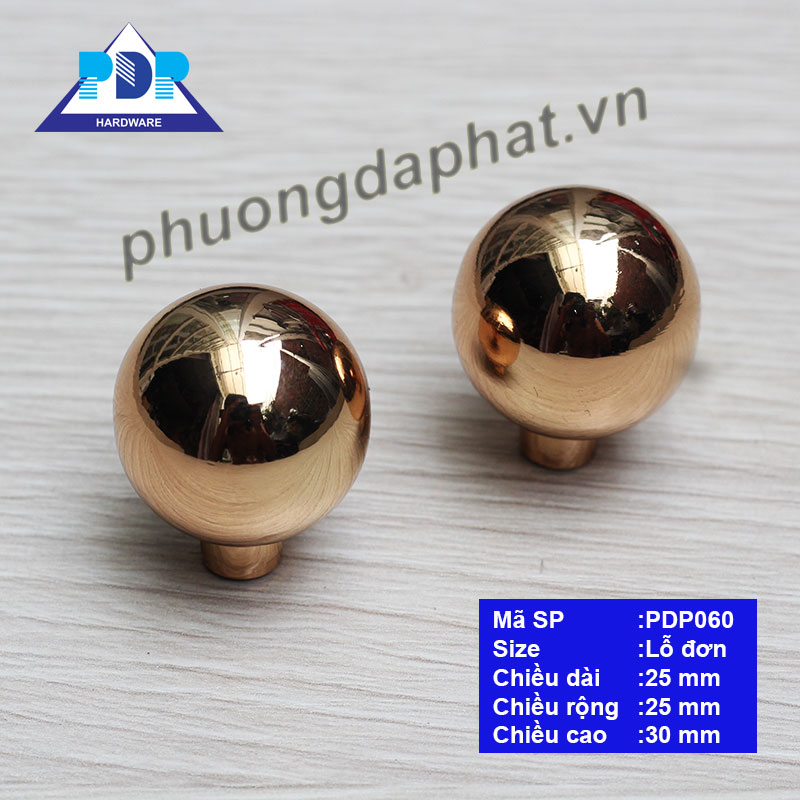 Tay Nắm Núm Tròn mang dáng vẻ đơn giản