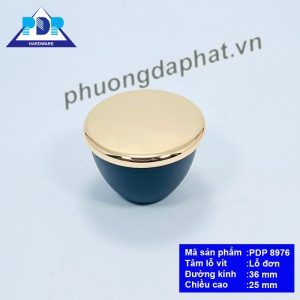 Tay Nắm Núm Tròn hiện đại kết hợp màu vàng bóng và trắng