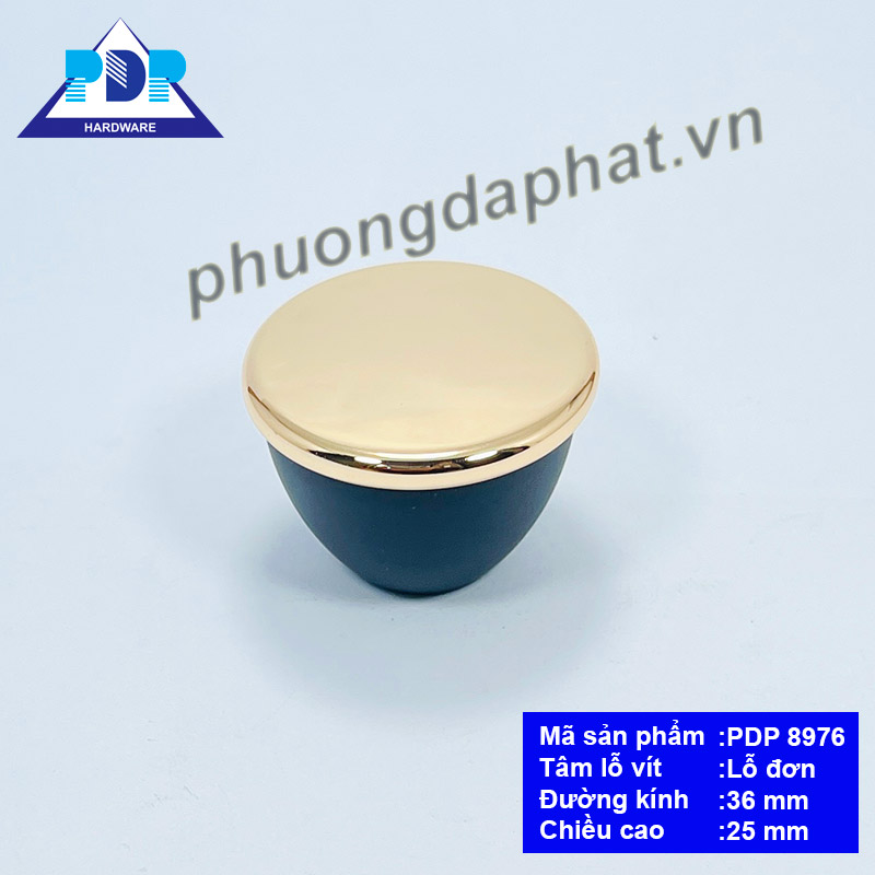 Tay Nắm Núm Tròn hiện đại kết hợp màu vàng bóng và trắng