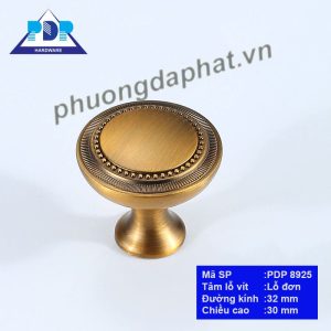 Tay nắm tủ tròn màu đồng cổ PDP8925