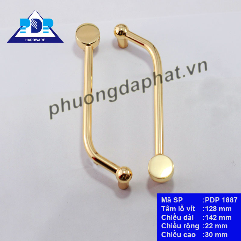 Tay Nắm Tủ Bắc Âu với thiết kế đối xứng độc đáo cùng màu vàng bóng vô cùng duyên dáng. Ứng dụng rộng rãi thích hợp cho mọi cách lắp đặt dọc hay ngang.