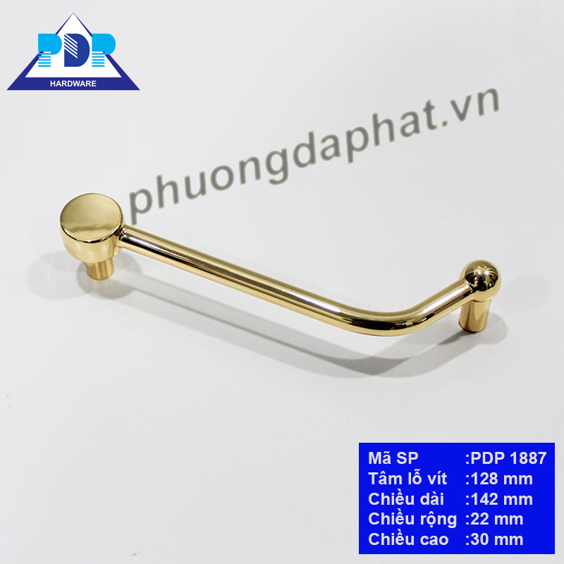 Tay Nắm Tủ Bắc Âu với thiết kế đối xứng độc đáo cùng màu vàng bóng vô cùng duyên dáng. Ứng dụng rộng rãi thích hợp cho mọi cách lắp đặt dọc hay ngang.