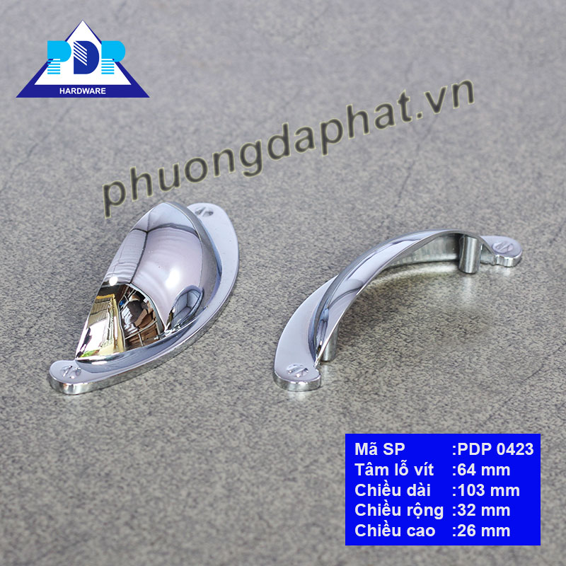 Tay Nắm Tủ Bán Nguyệt hình bán nguyệt cùng màu đen bóng lấp lánh