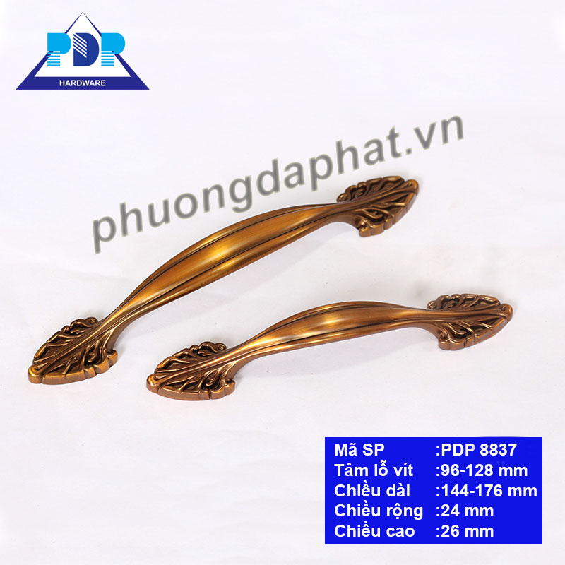 Tay Nắm Tủ Bếp với chế tác công phu phía hai đầu liên kết tạo điểm nhấn vượt trội
