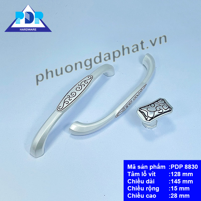 Tay Nắm Tủ Bếp rất quyến rũ qua những đường cong tinh tế cùng màu trắng tinh khôi
