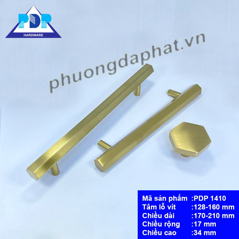 Tay Nắm Tủ Bếp với thiết kế hình lục giác mang dáng vẻ đơn giản