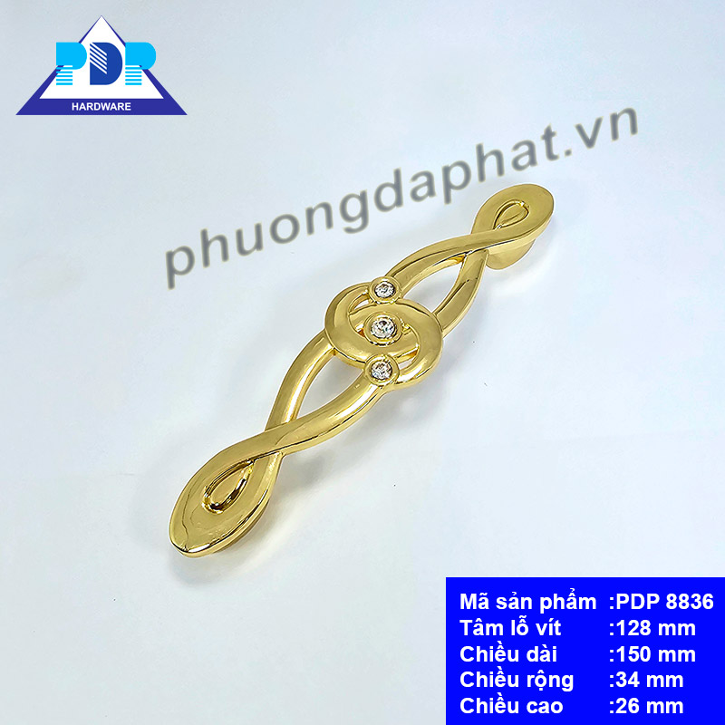 Tay Nắm Tủ Cao Cấp với kiểu dáng thanh lịch  cùng họa tiết chút cầu kì ở thân mang lại cho tay nắm vô số các ứng dụng.