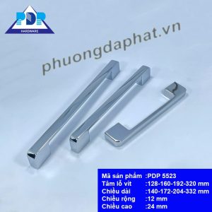 Tay Nắm Tủ Cao Cấp Hiện Đại màu crom bóng