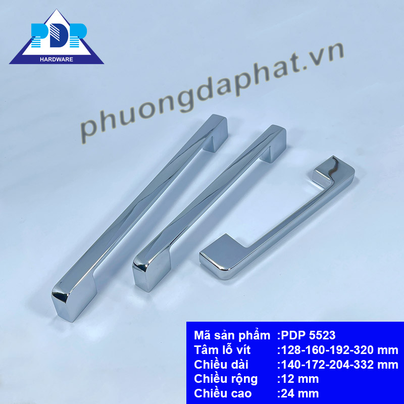 Tay Nắm Tủ Cao Cấp Hiện Đại màu crom bóng