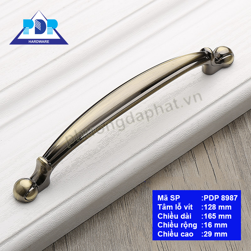 Tay Nắm Tủ Cao Cấp với thiết kế cong bo tròn thu hẹp dần về hai đầu