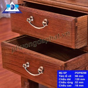 Tay Nắm Ngăn Kéo PDP8298 — Cánh Cung Cổ Điển Châu Âu, 3 Màu Sang Trọng Tay nắm ngăn kéo màu đồng cổ PDP8298